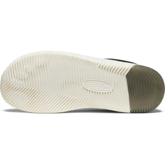 Sole of Women's Keen KNX Leather Sneaker in Black Star White colorway