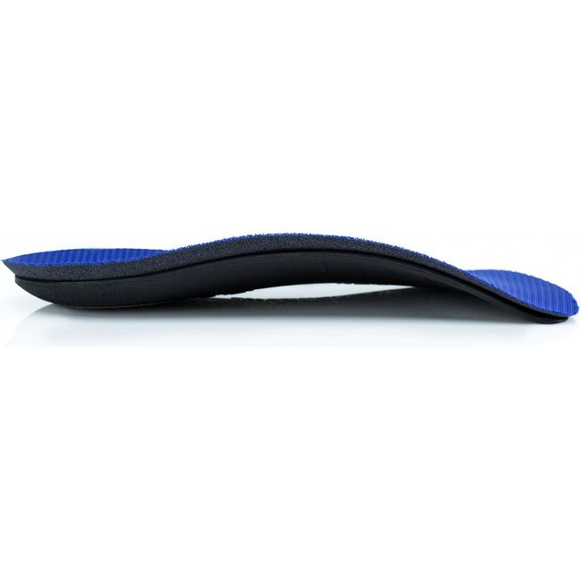 Medial side if Unisex PowerStep Slimtech 3/4 Orthotic Insoles showing arch support