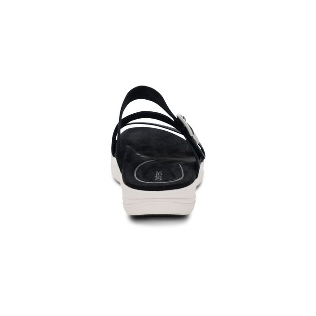 Rear heel view of Aetrex Women&