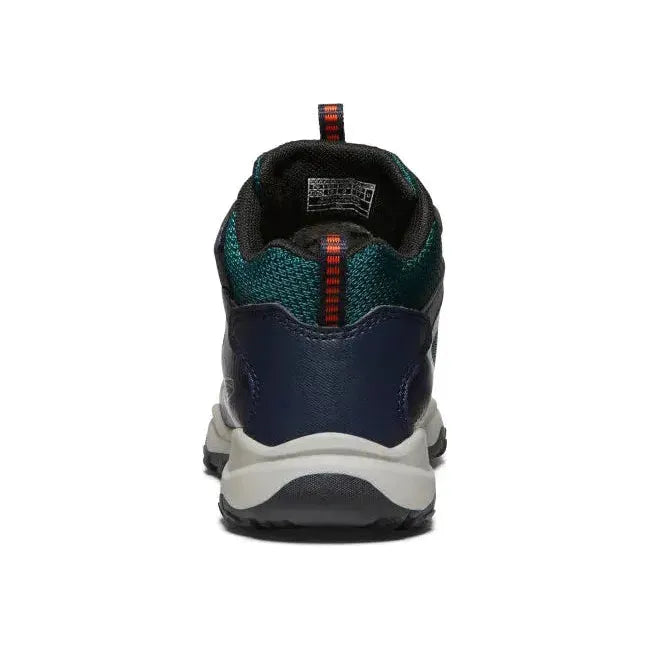 Keen Kids' Wanduro Waterproof Sky Captain/Sea Moss Hiking Boot 1028016