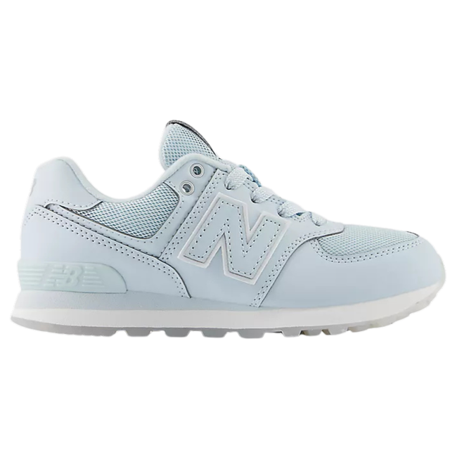  Side of New Balance Kids' 574 Lifestyle Shoe (Toddler/Little Kid) in Frosted Glass