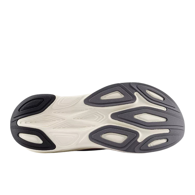 Black and White Sole of New Balance Men's Fresh Foam X More V6 Running Shoe