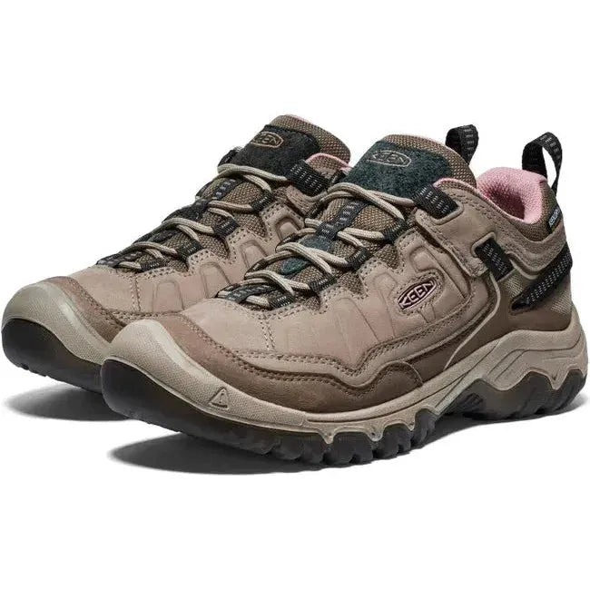 Keen Women&#39;s Targhee IV Waterproof Hiking Shoe Brindle/Nostalgia Rose 1028993