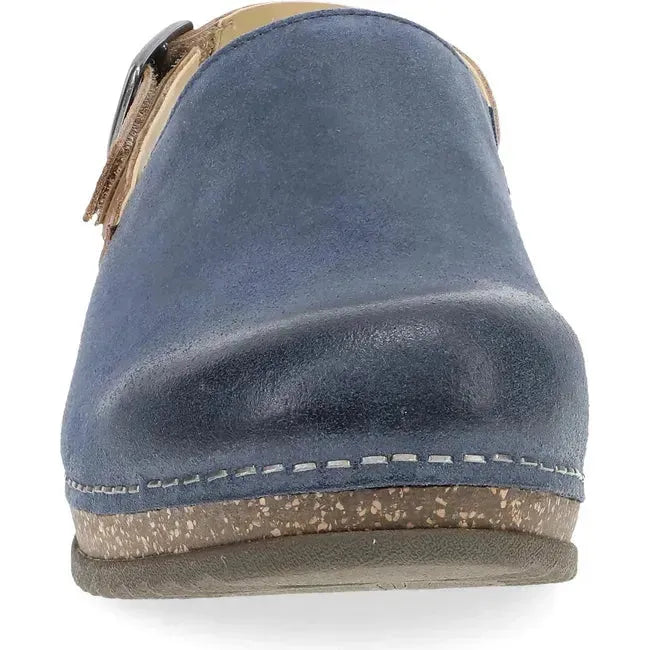 Dansko Women's Merrin Clog Blue Burnished Suede 9605545300