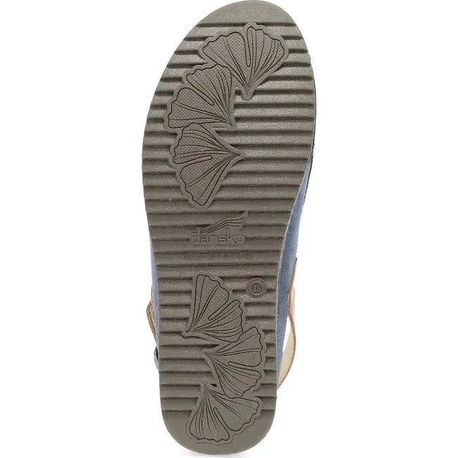 Dansko Women's Merrin Clog Blue Burnished Suede 9605545300
