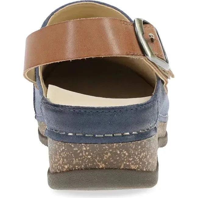 Dansko Women's Merrin Clog Blue Burnished Suede 9605545300