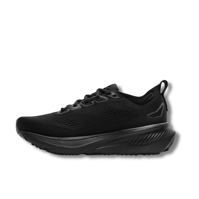 Medial side of Brooks Men's Glycerin 23 Running Shoe in Black Ebony