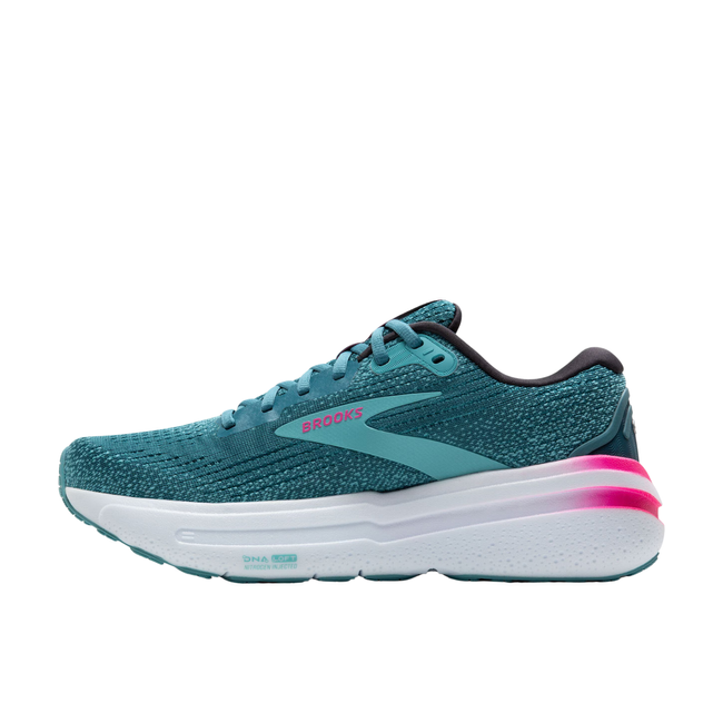 Brooks Women's Ghost Max 2 Running Shoe Storm Blue/Knockout Pink/Aqua 120420-475