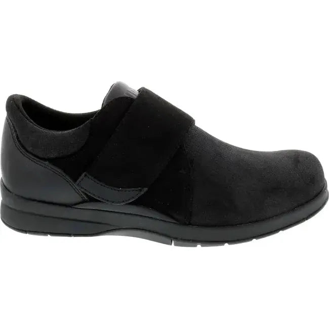 Drew Women's Moonwalk Shoe Black Stretch Leather 14100-19