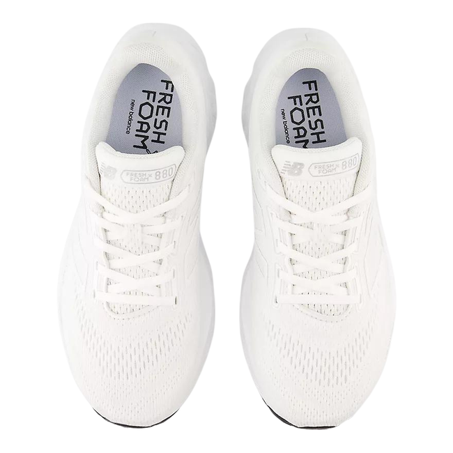 New Balance Women's 880 V14 Running Shoe White/Silver Metallic/Sea Salt W880W14