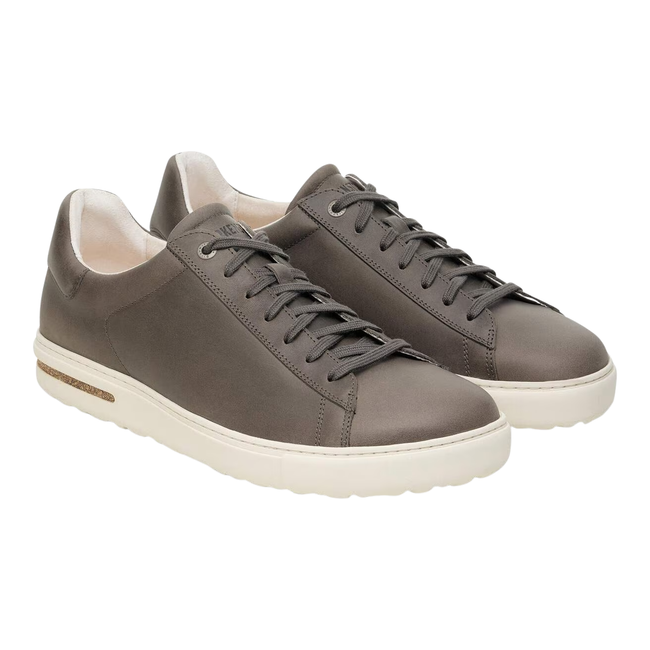 Angled Pair of Birkenstock Unisex Bend Low Sneaker in Iron