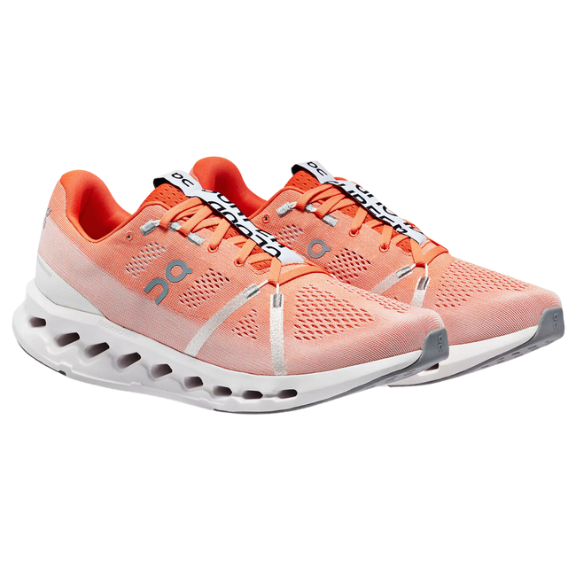 On Running Women's Cloudsurfer Running Shoe Flame/White 3WD10441204