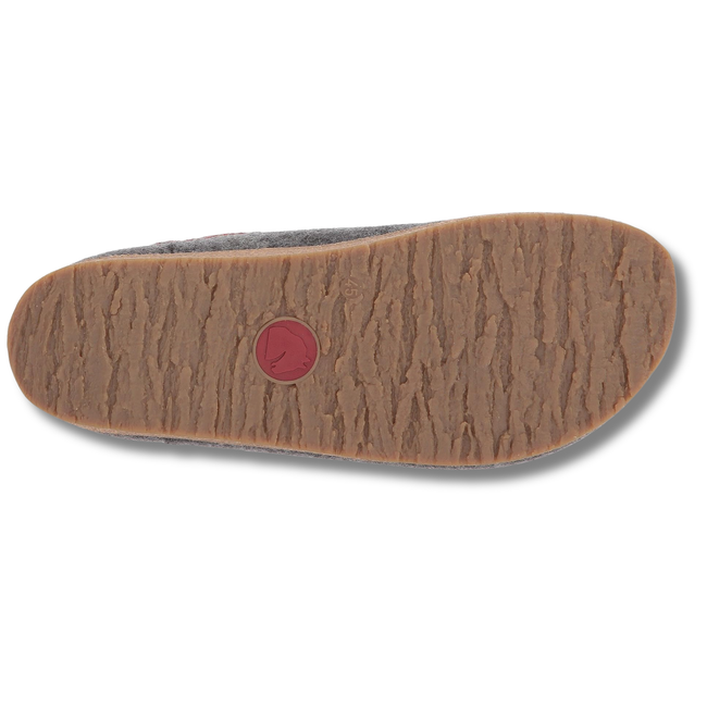Sole of Haflinger Unisex GZH Zigzag Clog in Anthrazit Grey