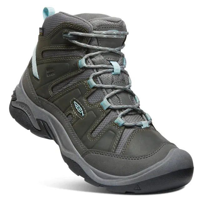 Keen Women&#39;s Circadia Waterproof Hiking Boot Steel Grey Cloud Blue 1026763