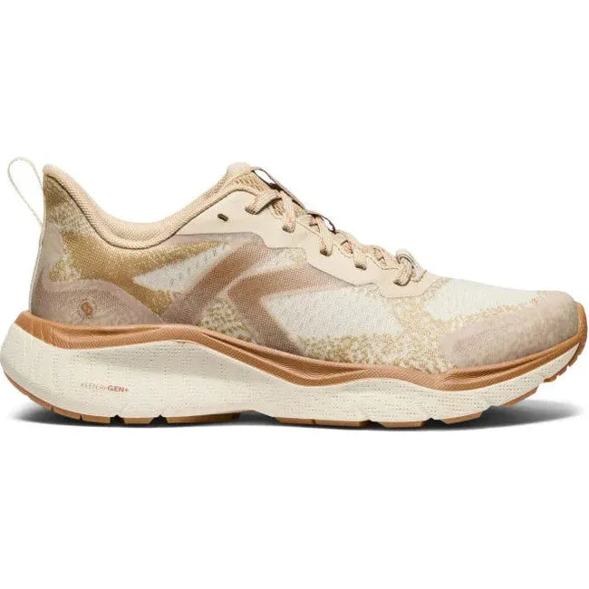 Lateral side of Women's Keen Leiki Speed Hiking Shoe in birch safari colorway