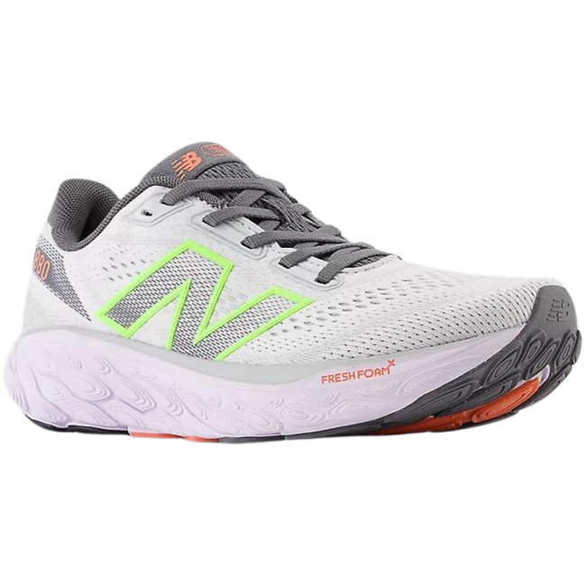 New Balance Women's 880 V14 Running Shoe GREY MATTER/TARO/BLEACHED LIME GLO W880F14