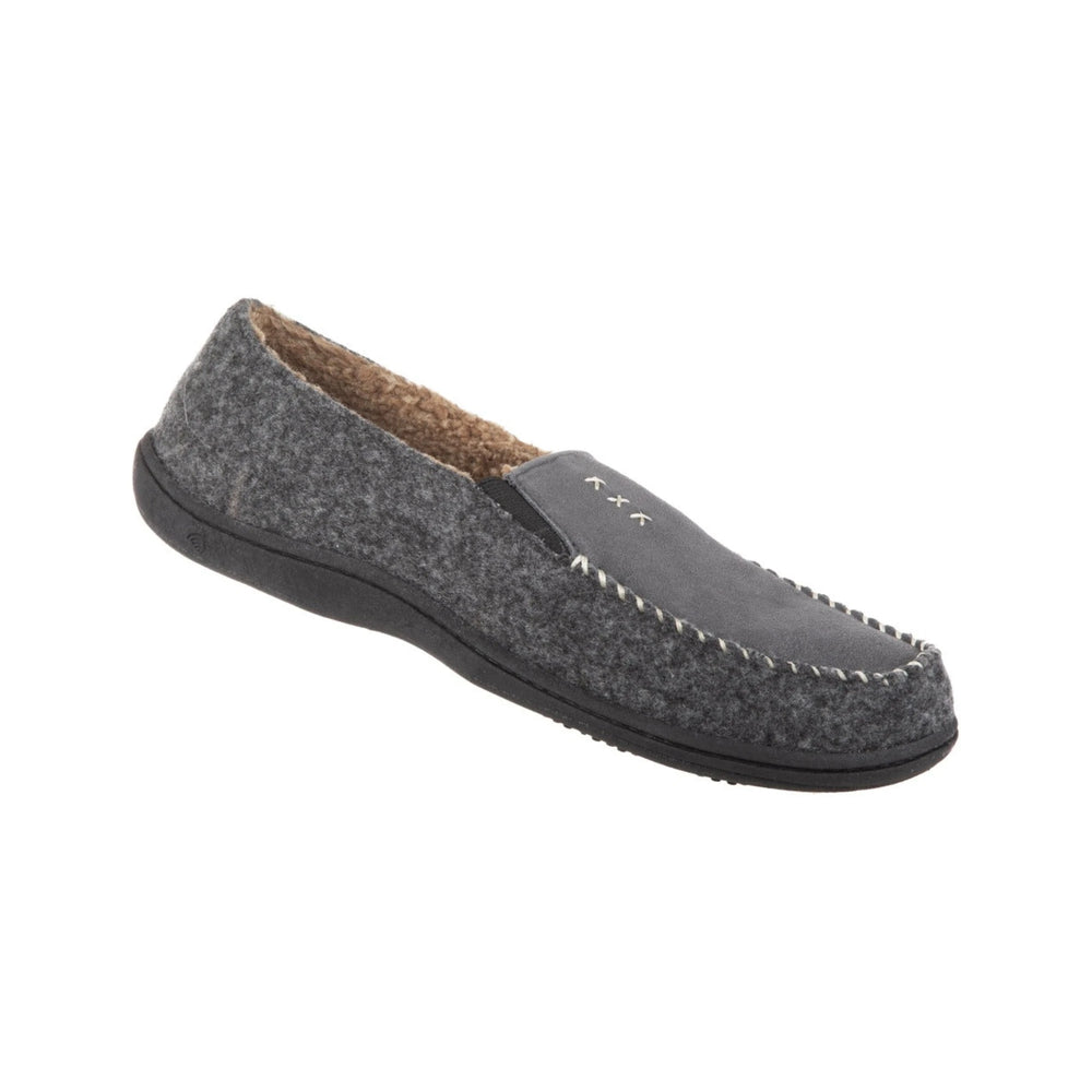 Acorn Men's Crafted Modern Loafer Slipper in Ash, front three-quarter view