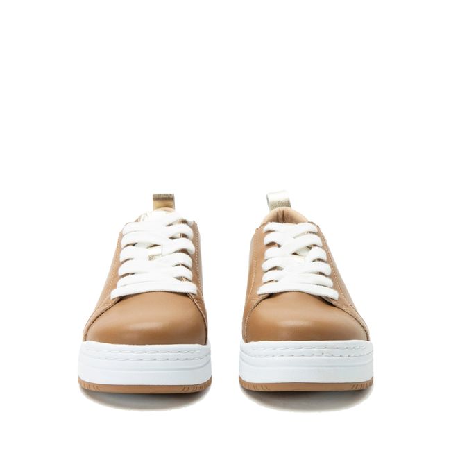 Front of Alegria Women's Adysen Shoes in Brown Leather