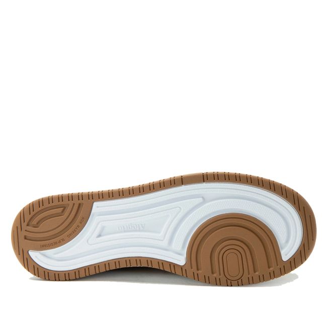 White sole of Alegria Women's Adysen Shoes in Brown Leather Upper