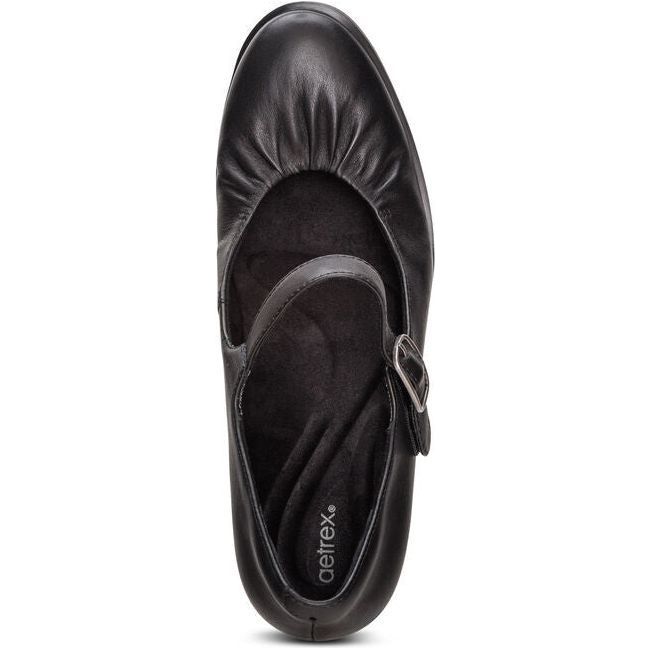 Aetrex Women's Sara Pump Heel Black AH200W
