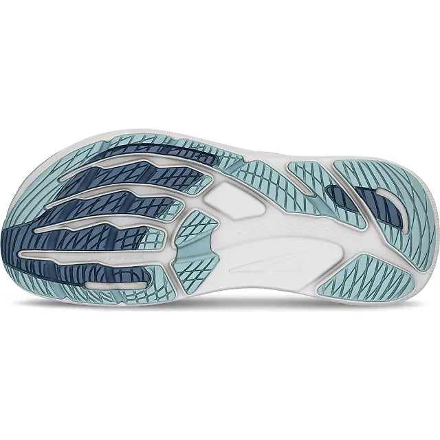 White sole of Altra Women's FWD Via 2 Running Shoe in Light Blue