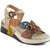 L'Artiste Women's Alora Wedge Sandal Light Beige Multi