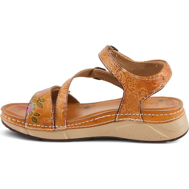 L'Artiste Women's Anneka Sandal Camel Multi