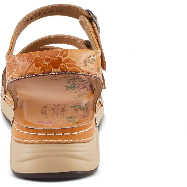 L'Artiste Women's Anneka Sandal Camel Multi