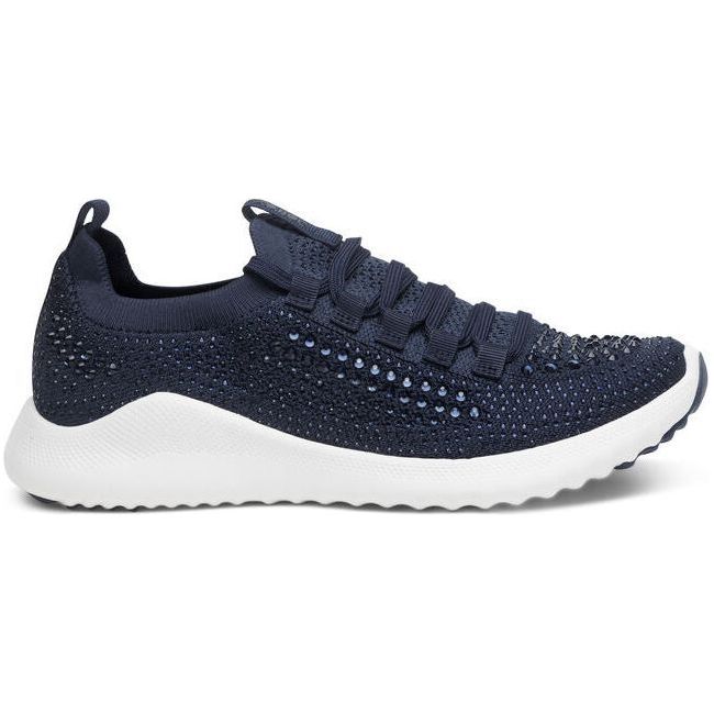 Aetrex Women's Carly Sneaker Navy Sparkle AS255W