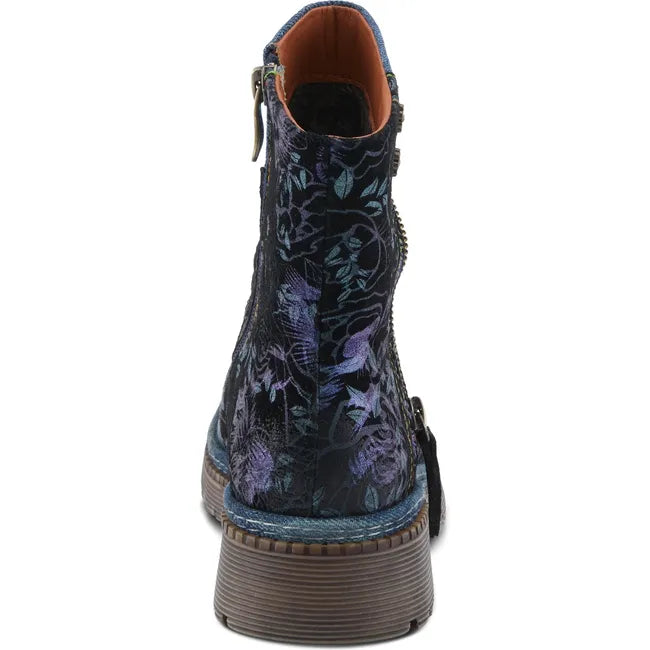 L'Artiste Women's Avrilrose Boot Navy Multi