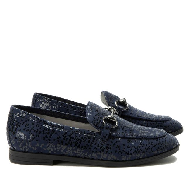 Sides of Alegria Women's Aya Penny Loafers in Blue Notes Navy
