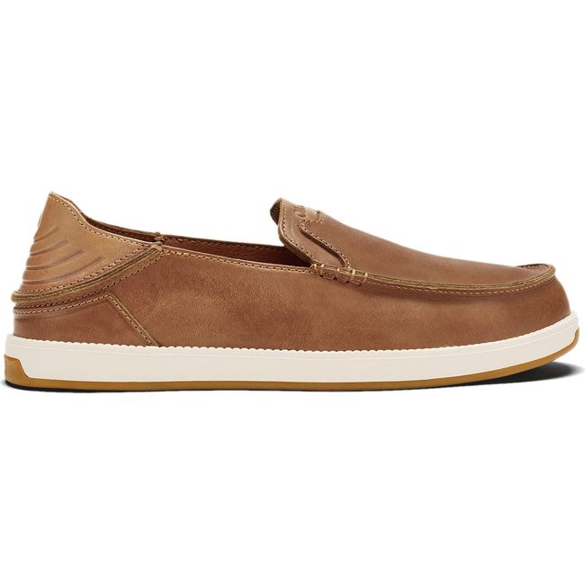 Lateral side of Men&#39;s Olukai Kakaha Nia Loafer in Fox Fox Tan leather