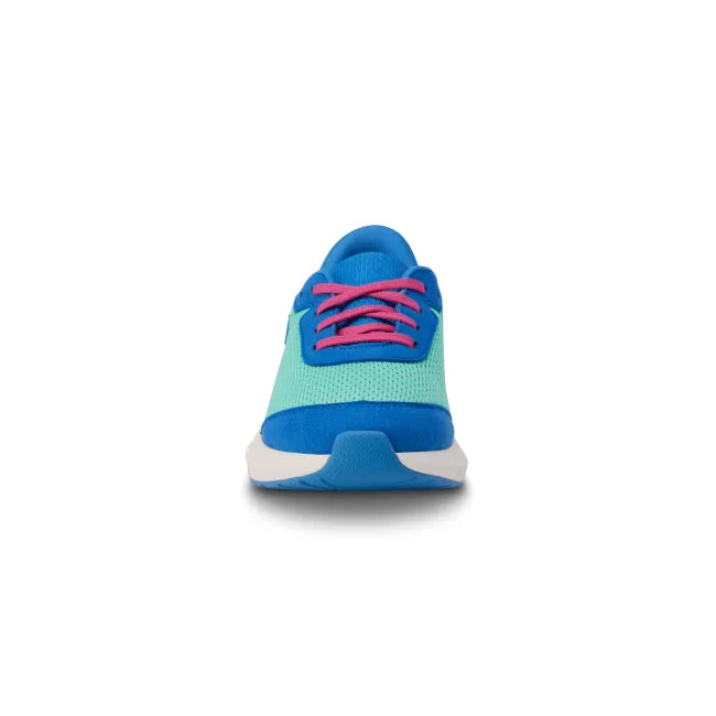 Front of Kizik Little Kids Athens 2 Sneaker in multicolor with easy HandsFree Step-In heel