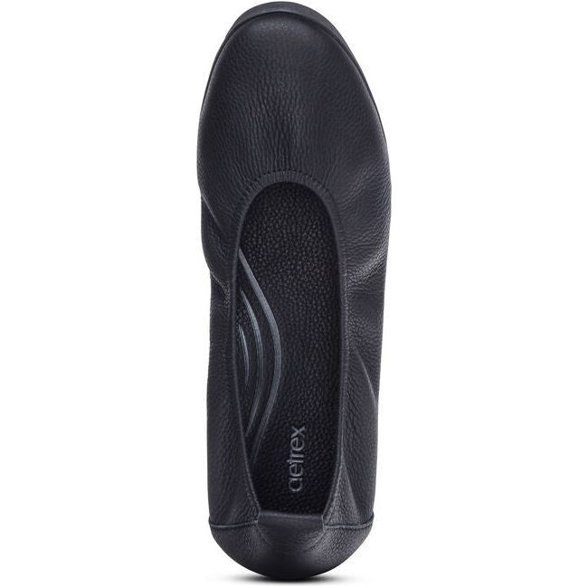 Aetrex Women's Brianna Ballet Flat Black BW100W