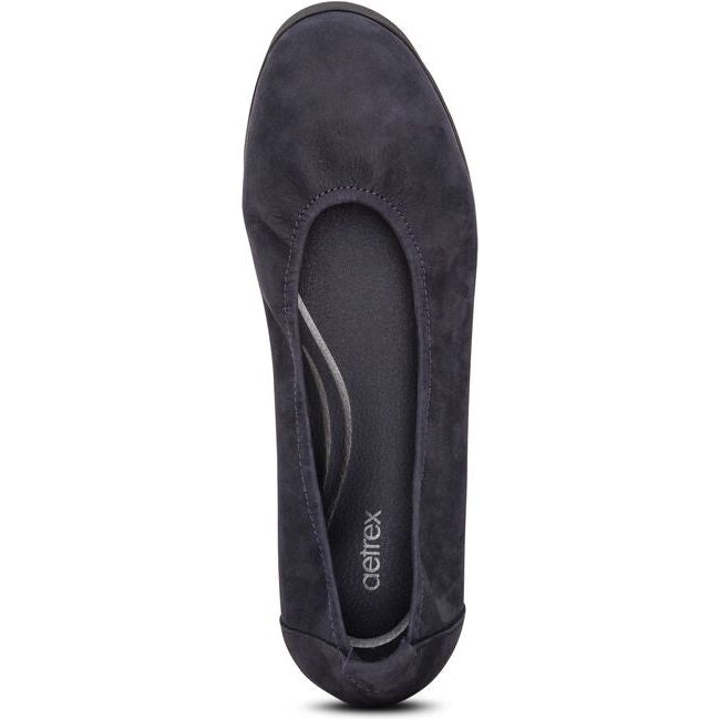 Aetrex Women's Brianna Ballet Flat Navy BW101W