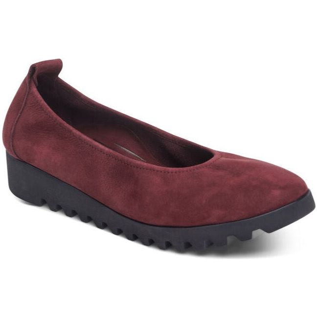 Aetrex Women's Brianna Ballet Flat Burgundy BW109W