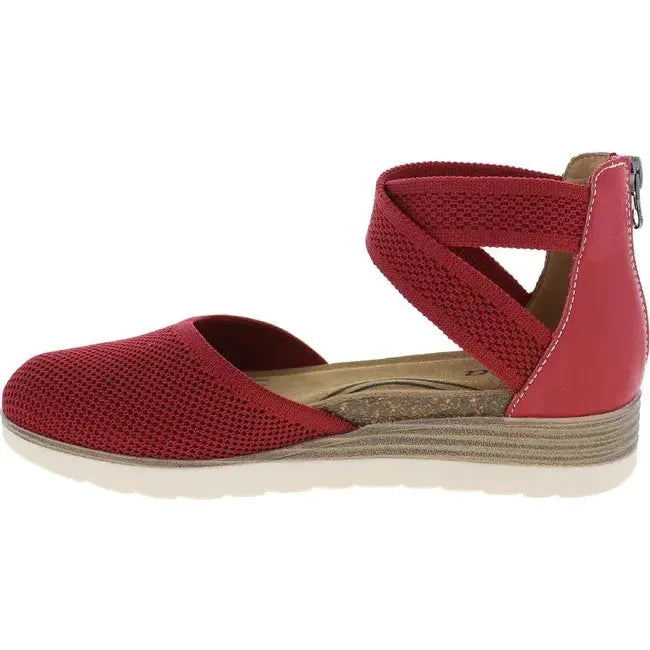 Biza Women's Blanche Closed Toe Sandal Red