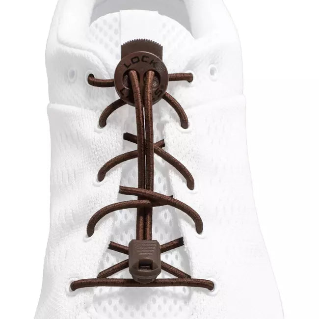 Lock Laces Brown No Tie Shoelaces