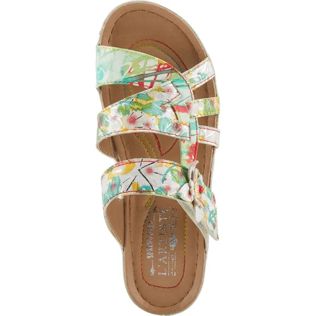 L'Artiste Women's Caimanala Sandal Mint Green Multi