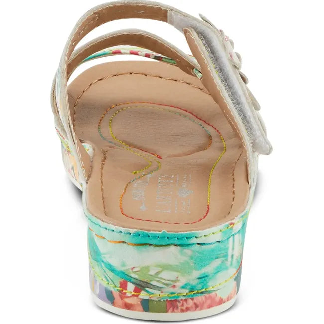 L'Artiste Women's Caimanala Sandal Mint Green Multi