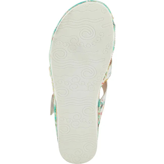L'Artiste Women's Caimanala Sandal Mint Green Multi