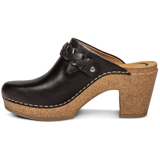 Aetrex Women's Corey Clog Black Leather CC100W