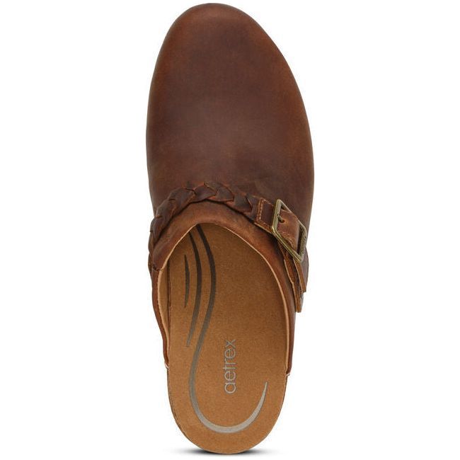 Aetrex Women's Corey Clog Brown CC108W