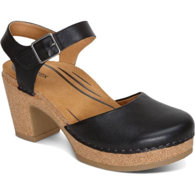 Aetrex Women's Finley Closed Toe Heel Black CC200W