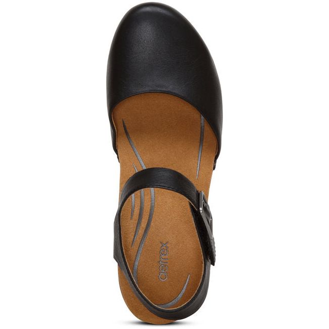 Aetrex Women's Finley Closed Toe Heel Black CC200W