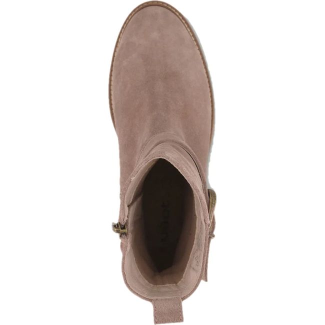 Top down view of Naot Women's Chalmers Boots in almond suede