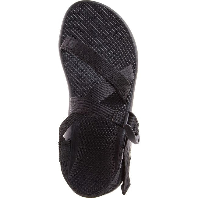 Top down view of Women's Chaco Z/1 Classic Sandal in Black with adjustable straps