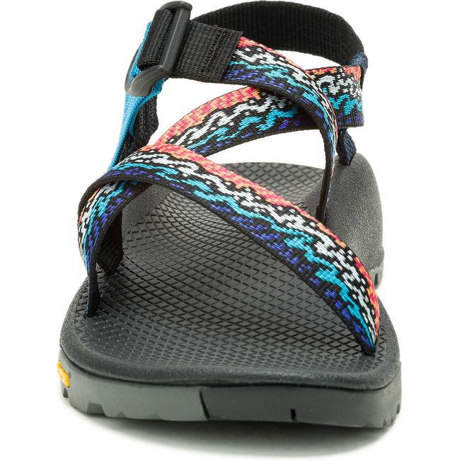 Front of Women&#39;s Chaco Z/1 Rapid Pro Classic Sandal in Eddy Aqua with adjustable straps