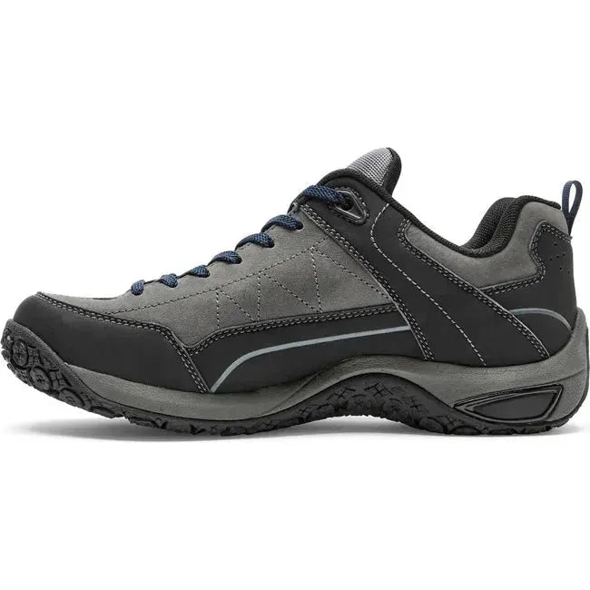 Dunham Men&#39;s Cloud Plus Waterproof Trekker Hiking Shoe Grey Nubuck/Black CI6852