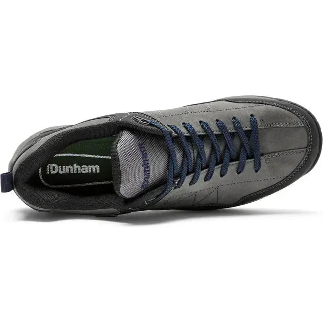 Dunham Men&#39;s Cloud Plus Waterproof Trekker Hiking Shoe Grey Nubuck/Black CI6852